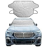 Frontscheibenabdeckung Winterabdeckung Sonnenschutz Faltbare 195x125 cm für Auto SUV PKW gegen Schnee EIS Frost Staub UV-Schutz