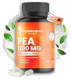 EINFÜHRUNGSANGEBOT* PEA Kapseln | PREMIUM: 1200mg Palmitoylethanolamid pro Tagesdosis | 4 Monatsvorrat | 100% Pure Pea, Laborgeprüft | Produziert in Deutschland - SUPPLENATURA®