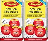 Aeroxon – Ameisenköderdose für Innen (6 Dosen)– Ameisenfalle, Ameisen Köderdose Draußen und Innen, Ameisenfallen für Innen, einfache Anwendung