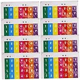 Mikinona 8 Stück Panflute -aufkleber Übungsaufkleber Für Panflöte Panflöten-musiknoten-aufkleber Skalenaufkleber Für Panflöte Notizen Stöcke Tonhöhe Musical Waage Aufkleber