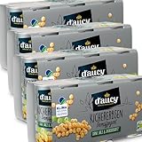 d'aucy Kichererbsen - 100% ohne Salz und Zuckerzusatz, ohne Konservierungsstoffe, klimaneutral, 4 Pack = 12 x 110 Gramm Dose