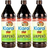 shopandmarry Lampenöl Set 3 x1 Liter – Geruchsfreies, Lampenöl für Fackeln, Gartenfackeln, Lampen und Innenräume - Ideal für den Innen- und Außenbereich sowie für Wohnräume und Gärten geeignet