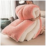 ZTGL Super Dick Warm Winterbettdecke, Steppdecke Aus Mikrofaser, Atmungsaktiv Daunendecke, Bettdecke Superweichem Flanell, Decke Verdickt, Warmes Geschenk,G,200x230cm(5.0kg)