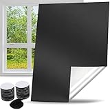 Fenster Verdunkelung, 100% Fenster Abdunkeln, Dachfenster Verdunkelung ohne Bohren, Sonnenschutz Verdunkelungsrollo, Verdunklungsstoff mit Klettband für Familie Reisen (100 * 145CM)