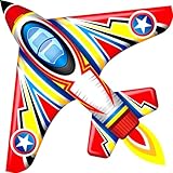 SGftre Drachen - Roter Flugzeugdrachen für Jungen und Mädchen, leicht zu fliegen mit Große Drachen für Kinder ＆ Erwachsene, Winddrachen für Outdoor-Ausflug Park Familie Spiel (Rot, 1)