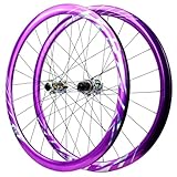 700C Rennrad-Laufradsatz Höhe 36mm Scheibenbremse Steckachse Vorder- Und Hinterrad Aluminium-Legierung Felge 24H Naben Für 8-12 Gang Kassette (Color : Coloful, Size : 12x100mm/12x142mm)