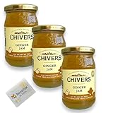 Chivers Ginger Jam Konfitüre mit Ingwerstückchen - Sparpackung 3x 340g