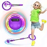 Mein HERZ Kinder Blinkender Springring,Swing Wheel Mit Lichtrad,Faltbarer Blinkender Sprungball,Springring FußKreisel Kinder,Geburtstags- Und Festliche Tage,Geeignet für 6 Jahre und älter