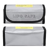 WPKD BLUEIY Feuerfeste LiPo-Batterie Explosionsgeschützte Sicherheitstasche Ladeschutztasche Feuerfeste Dokumententasche Feuerfeste Ladesack 30 x 20 cm Leicht Tragbar