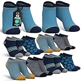 MEDOLY Kinder Sneaker Socken (10 Paar) mit 72% Baumwolle, für Mädchen & Jungen - Kurze Kindersocken