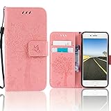 eprodeallsaperecommen Schutzhülle für iPhone 13 Mini (5,4 Zoll), Leder, Brieftaschenformat, magnetisch, Braun