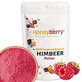 Gefriergetrocknetes Himbeerpulver 500g - Gefriergetrocknete Früchte Pulver - Himbeerpulver Gefriergetrocknet zum Backen, Smoothies & Müsli - 100% Natürliches Himbeeren Pulver ohne Zusätze
