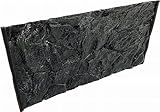 PLASTIKO - Aquarium Hintergrund 3D I Rückwänd 150x60 cm I Leicht zu Montieren und Reinigen I Keine Verklebung Erforderlich I Sicher für Tiere I Grau mit einem Muster aus Niedrigen Steinen