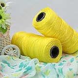 Häkelgarn, 110 g/Stück, Sommer, leichtes Eis, Baumwoll-Seidengarn, Garne for selbst gehäkelte Taschen, Hüte, Schuhe, cool for Handstricken und Häkeln (3)(9)