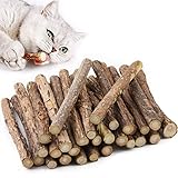 Aidiyapet 30 Stück Katzenminze Sticks, Matatabi Katzen Kauhölzer, Matatabi-Kausticks als Katzenspielzeug, Katzenminze Sticks zum Schleifen von Zähnen, Matatabi Zahnpflege