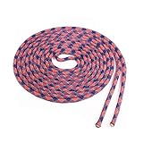 Atwood Rope MFG Doppeltes Springseil – 0,9 cm – 18 Fuß – Kinder Erwachsene, keine Griffe, Ziellinie, Tug-O-War Seil, Cardio-Übungsseil Two Pieces by 18ft Violett kariert mit Teal Tracer