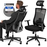 VALKENSTOL M3 Ergonomischer Bürostuhl 150 kg – Schreibtischstuhl Bürostühle Bürostuhl Ergonomisch PC Stuhl Drehstuhl Office Chair Ergonomic Desk Chair