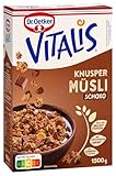 Dr. Oetker Vitalis Knuspermüsli Schoko: Großpackung Knuspermüsli mit Vollmilchschokolade, 4er Packung, (4 x 1,5kg)