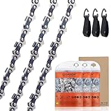 SAVIOR 3 Stück Sägeketten 3/8'LP 1,3 mm 62 TG für 45 cm Schiene, Rückschlagsarme kette kompatibel für Husqvarna, Dolmar, Ryobi, Scheppach und mehr 91PX062X