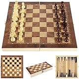 Schach Backgammon,3 in 1,Schachbrett 34x34,Schachspiel Holz Hochwertig,Backgammon Holz Hochwertig,Schachspiel Holz Edel,Schach Backgammon Holz,Schachbrett Holz Hochwertig,Schachspiel Kinder