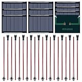 GTIWUNG 10 Stück 3V 65X48mm Mini Monokristalline Solarzellen Solarsystem Kit,Solarmodule,Micro Solar Panels Mini Tragbare Solarzellen für Sonnenenergie, Heimwerken, DIY,Wissenschaft Projekte