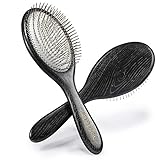 BESTOOL Haarbürste, Antistatische Paddle Detangler Haarbürste mit Metallborsten zur Haarentwirrung und Massage, geeignet für Locken & Lange Haare, nasse und trockene Haare