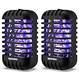 Insektenvernichter, 2Pack Mückenschutz Elektrischer, 1000V Insektenvernichter Mückenschutz Steckdose UV-Insektenfalle Fliegenfalle, Elektrisch Insekten Mückenfalle Innen für Fliegen, Mücken, Motten