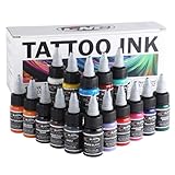 CNC Tattoo Farbe Set - Kit 16 Basic Colours 1oz (15 ml) 16 einheit - Tattoo-Tinte, Tattoo Ink Set TI6003-15-16