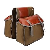 Fahrradgepäckträger Tasche, Retro Design Fahrradtasche Hinten Doppelt Fahrradhecktasche mit großer Kapazität Gepäckträgertasche fur Reisen, Camping und im Freien Radfahren