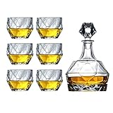 YOtat Whiskeyglas, Kristall, Luxusbecher, professionelles Weinprobierglas für Wein, Bourbon Scotch Kelch, mit Luxus-Box, Set mit 2/4/6 Gläsern (6 Tassen)