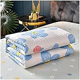 Daunendecke Alternative Bettdecke, Weiche Bettdecke, Maschinenwaschbar, Ganzjahresdecke, Leichtes Steppdesign, ideal für den Sommer, 100 x 150 cm