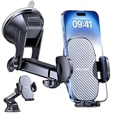 Miracase Handyhalterung Auto[Verbesserter Saugnapf] Handyhalter fürs Auto 360° Drehbar, Armaturenbrett Windschutzscheibe KFZ Handy Halterung für iPhone Galaxy Alle Smartphones