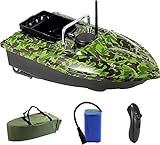 ERSINIAN RC-Fischerboote zum Angeln von echten Fischen, 500 m kabelloses ferngesteuertes Köderboot mit 1,5 kg Tragkraft, unterstütztes Angelwerkzeug, Boot mit Handtasche