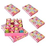 Leere Adventskalender-Boxen | 24 Tage Festliche Party Favor Paper Box - Countdown-Behandlung gefüllt 5er Set Festliche Party Verpackung Partyzubehör