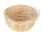 KERBL Kanariennest aus Bambus (Exotennest Bambus, 10 x 10 x 5 cm Vogelhaus) 83121