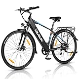 VARUN E Bike, 28 Zoll E-Bike Herren Damen mit 250W 55NM Motor, 48V 499.2Wh Akku, Elektrofahrräder E-Fahrrad mit 7-Gang-Getriebe, LCD-Display, Pedelec Citybike EBike Bis zu 100KM