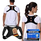DONNER KRAFT Haltungskorrektur Herren Damen Innovativer Rückenstützgürtel: Back Posture Haltung Korrektur Gurt für Herren und Damen - Verstellbare und Atmungsaktive Haltungstrainer + Ebook Leitfaden