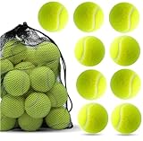 9er Wettkampf Tennisbälle - Trainingsbälle - inkl. Mesh Tragetasche - Tennis Ball für Sport & Kinder & Hunde & Waschmaschine