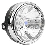 AHL Motorrad scheinwerfer, Universal Scheinwerfer Hauptscheinwerfer Schwarz Metall Kit Kompatibel mit SUZUKI GSX1400 / SV650 / SV1000 BANDIT GSF650 / GSF 1200 / GSF 1250