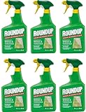 Roundup Wege & Terrassen Anwendungfertig in 1 Liter Spray Flasche 6 x 1 Liter