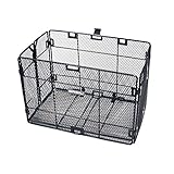 Basil Catania Fahrradkorb – Lenkerkorb – robust und abnehmbar – Stahl – ideal für Citybike – 33×23×20 cm – Schwarz