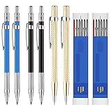 Outus Tischlerstifte mit Nachfüllminen und Karbid-Schaber-Werkzeug für Glas, Keramik, gehärteter Stahl (30 Stück)