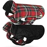 VIVAGLORY SoftJoy Hundemantel für Hunde Hundejacke Hunde Welpe Wintermantel Hund Winterjacken & Wintermäntel Hundepullover Hundemantel für Winter Warme Wendbar Fleece S Rot