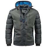 Geographical Norway Herren Winterjacke Beachwood Darkgrey - 3XL