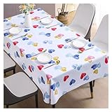 VEXDOSLE Tischdecke, PVC-Tischdecke, nicht waschbar, für Wohnzimmer, rechteckig, Esstisch, Couchtisch, Tischdecke, Tischwäsche (B, 140 x 180 cm)