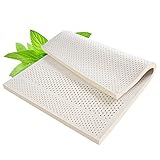 100% Natur-Latex Matratze,Kompression Und Keine Verformung, Wabenporenbelüftung, Weich Und Bequem,Naturkautschuk Matratze,1in,160x200cm(63x79in)