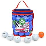 Second Chance 50 Lake Golfbälle mit Aufbewahrungstasche, Mix
