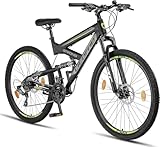 Licorne Bike Strong 2D Premium Mountainbike in 27,5 Zoll - Fahrrad für Jungen, Mädchen, Damen und Herren - Scheibenbremse vorne und hinten - 21 Gang-Schaltung - Vollfederung