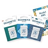 SCHMETZ | 15 Nähmaschinennadeln | Starter Set | Universal/Jersey/Jeans | Sortierungen | Inklusive 1 Nadel ABC