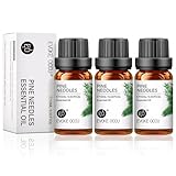 3 Stück Zirbenöl Bio Zirbelkiefer Öl Zirbenduft Tannenduft Öl Zirbenöl Bio Langanhaltender Duft Geeignet für Aromatherapiebrenner DIY-Kerzen Verwendung Im Auto Raumspray